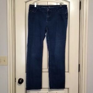 Simply Vera Vera Wang Straight leg denim jeans size 14 stretch vera wang denim
